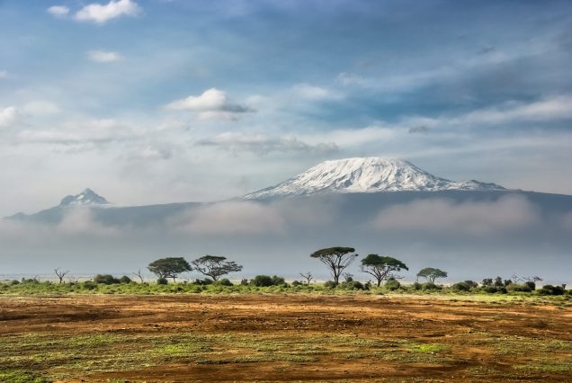 Mount Kilimanjaro rising above the clouds