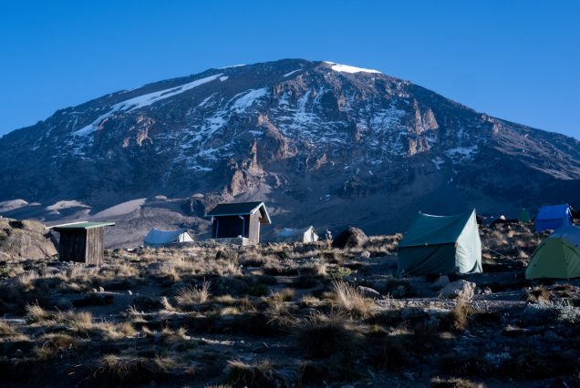 Glaciers at Kilimanjaro summit